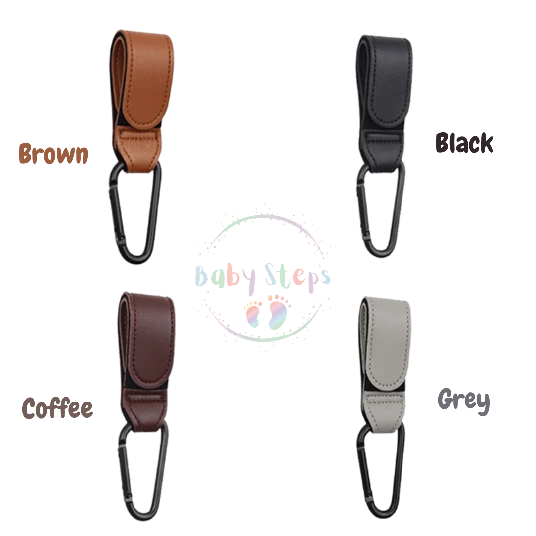 Leather Stroller Clips