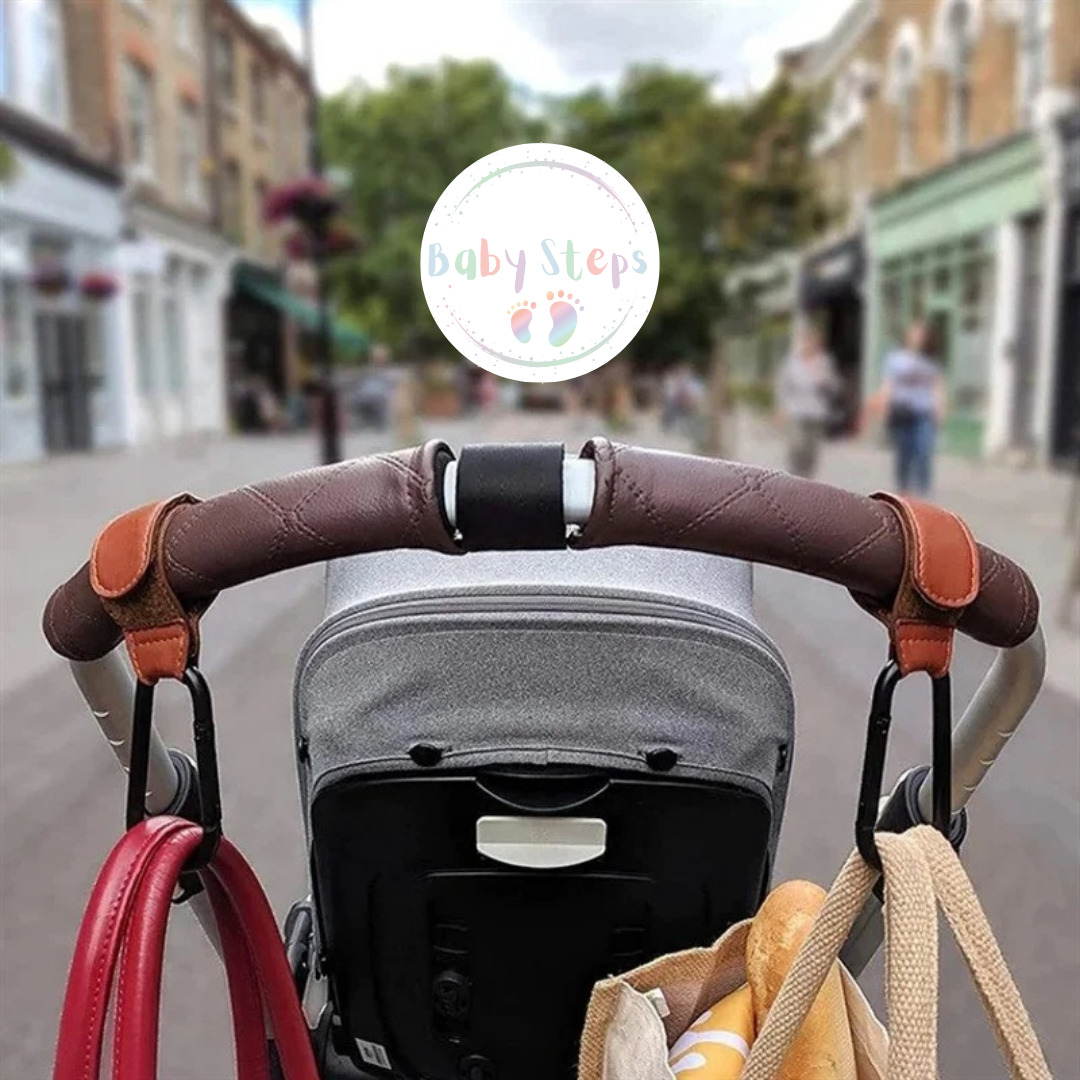 Leather Stroller Clips