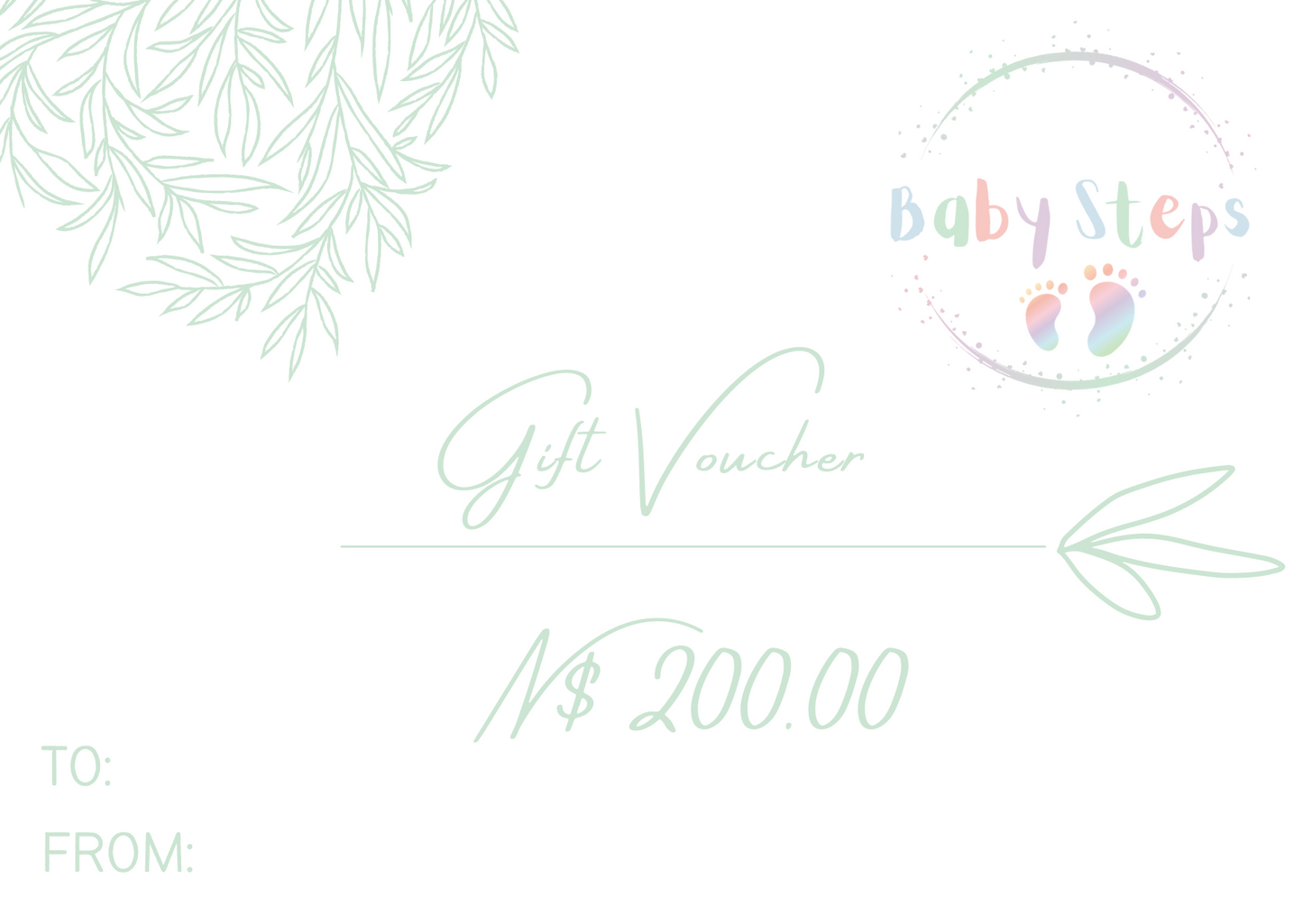 Baby Steps Gift Vouchers