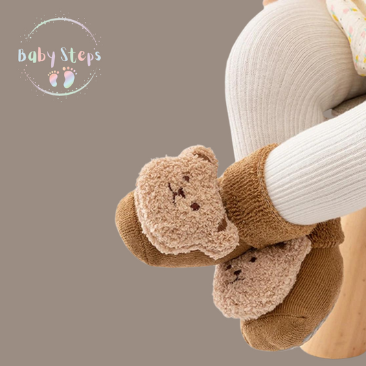 Uni-sex Bear slipper socks