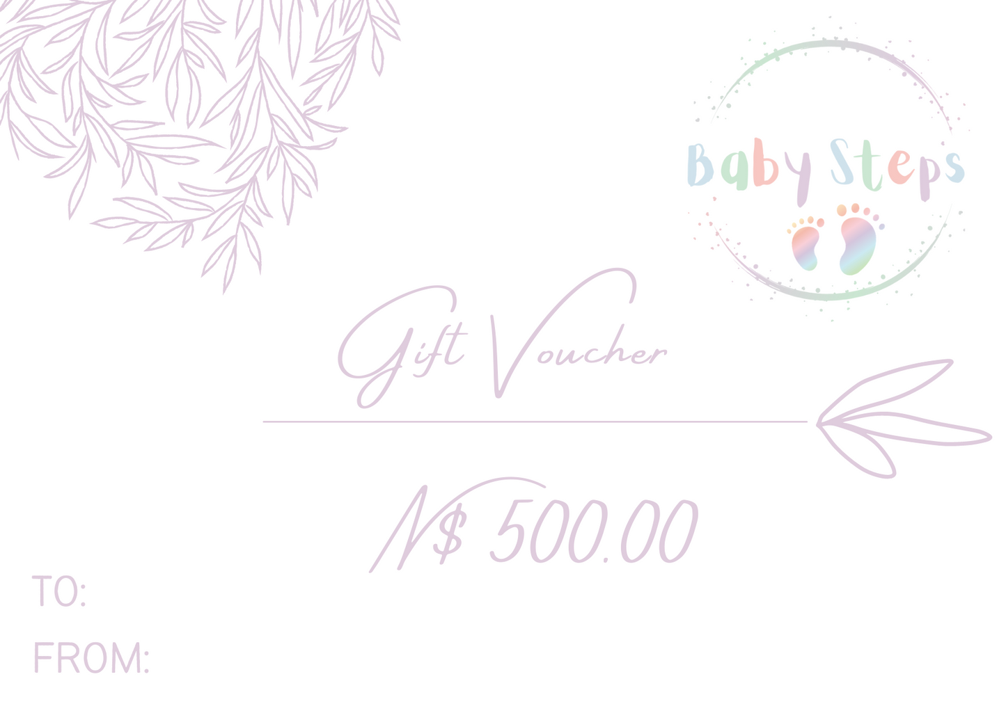 Baby Steps Gift Vouchers