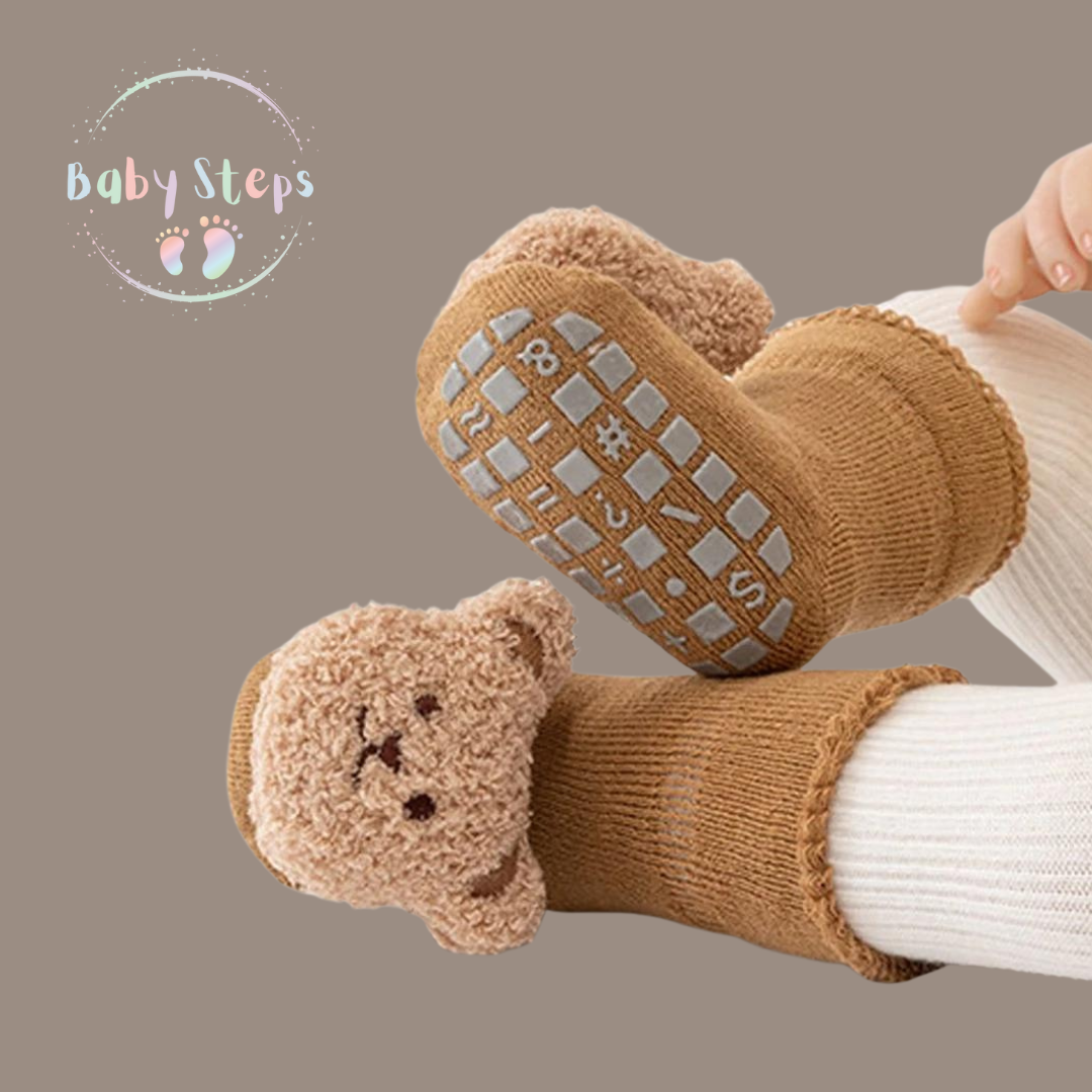 Uni-sex Bear slipper socks