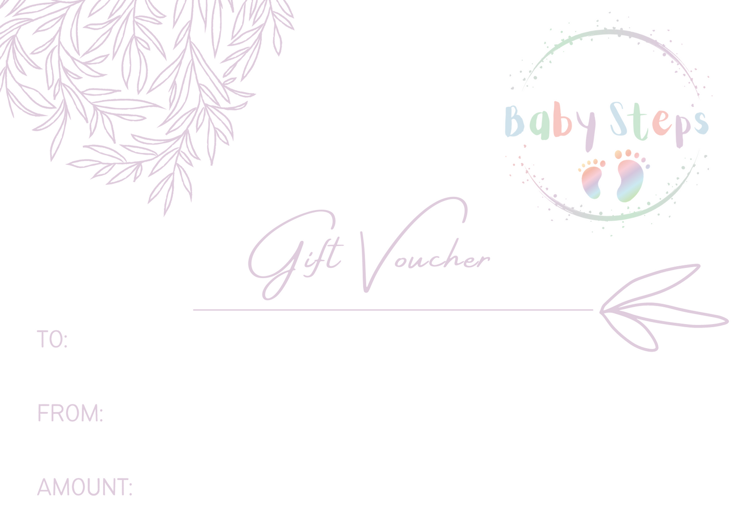 Baby Steps Gift Vouchers