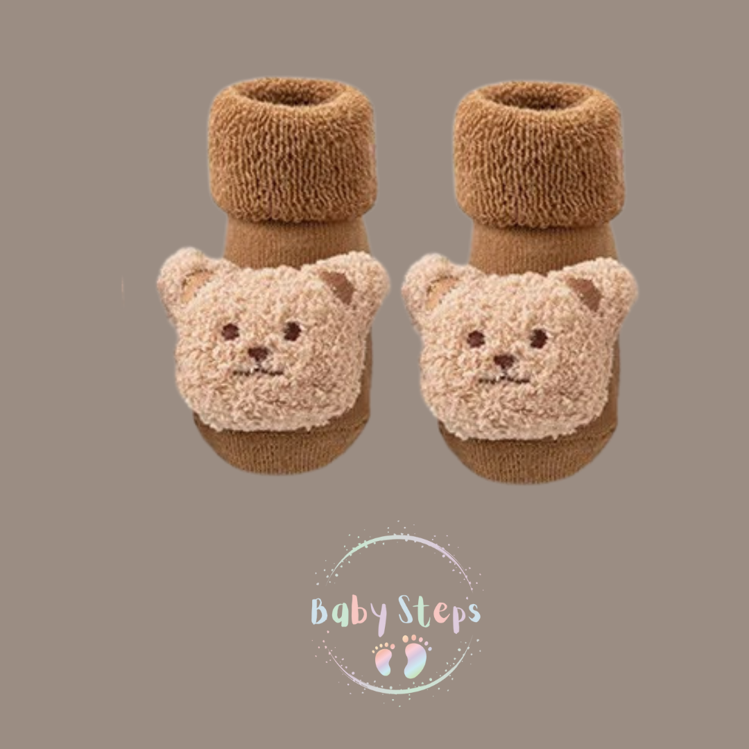 Uni-sex Bear slipper socks